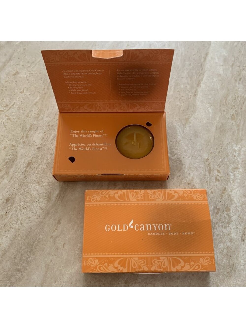 2x Gold Canyon Candle Co. Orange Blossoms?? Wax Melt Sample Pods